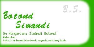 botond simandi business card